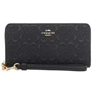 NWT COACH Long Zip Around Wallet in Signature Leather
